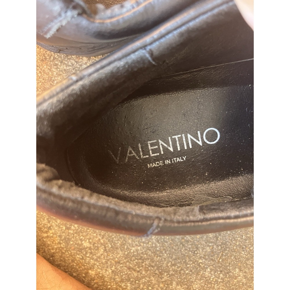 Valentino by Mario Valentino Men's Zeus Slip-On Sneaker in Black/Gold Odyssey 11 - Picture 13 of 14